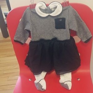 Armani Baby Girl Onesie/Footsie with Skirt